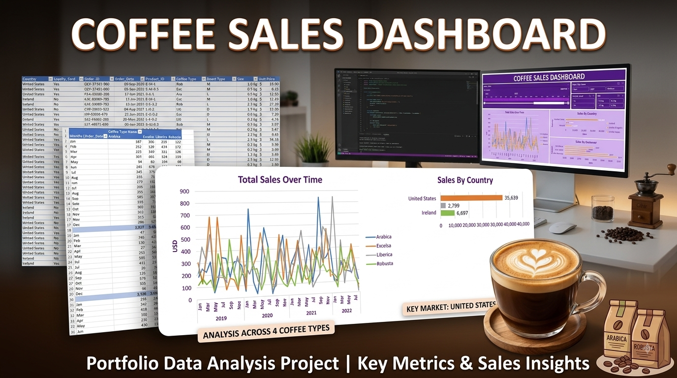 Coffee Store Analysis Excel preview